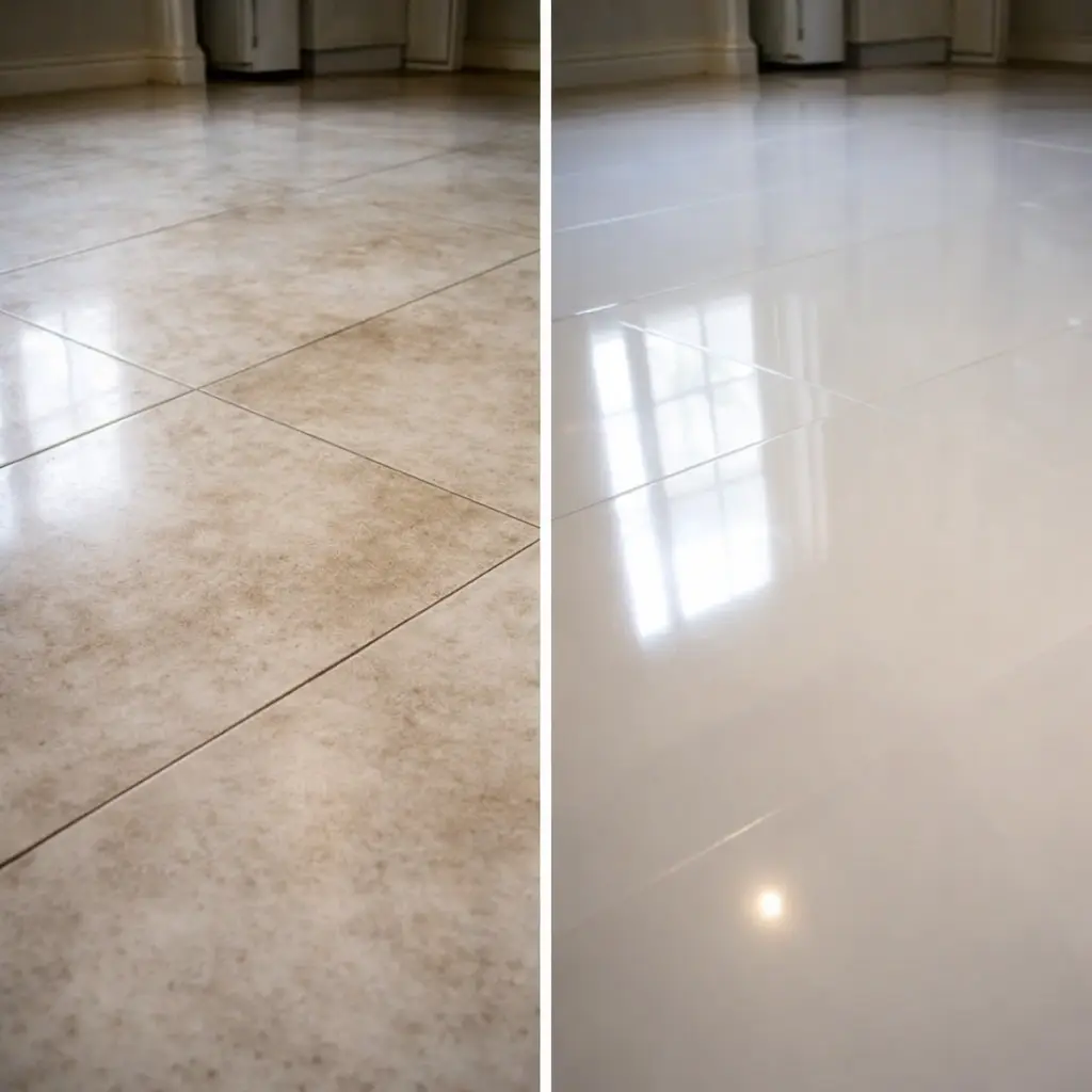 Antes e depois - Porcelanato