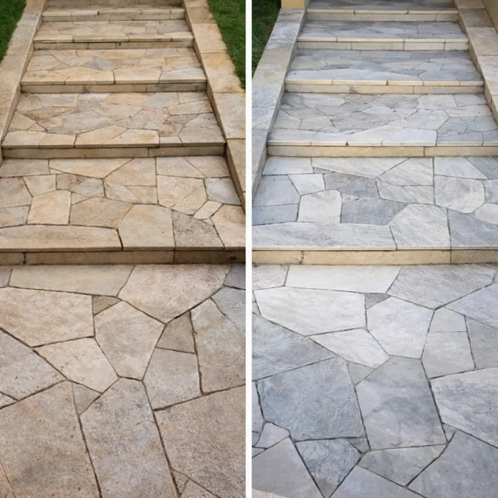 Antes e depois - Área externa